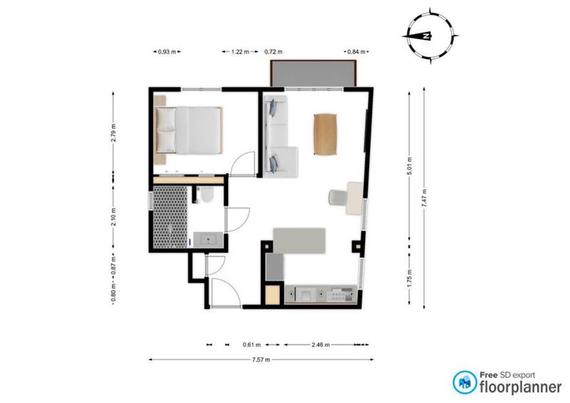 Appartement - 44 m² - 2 pièces