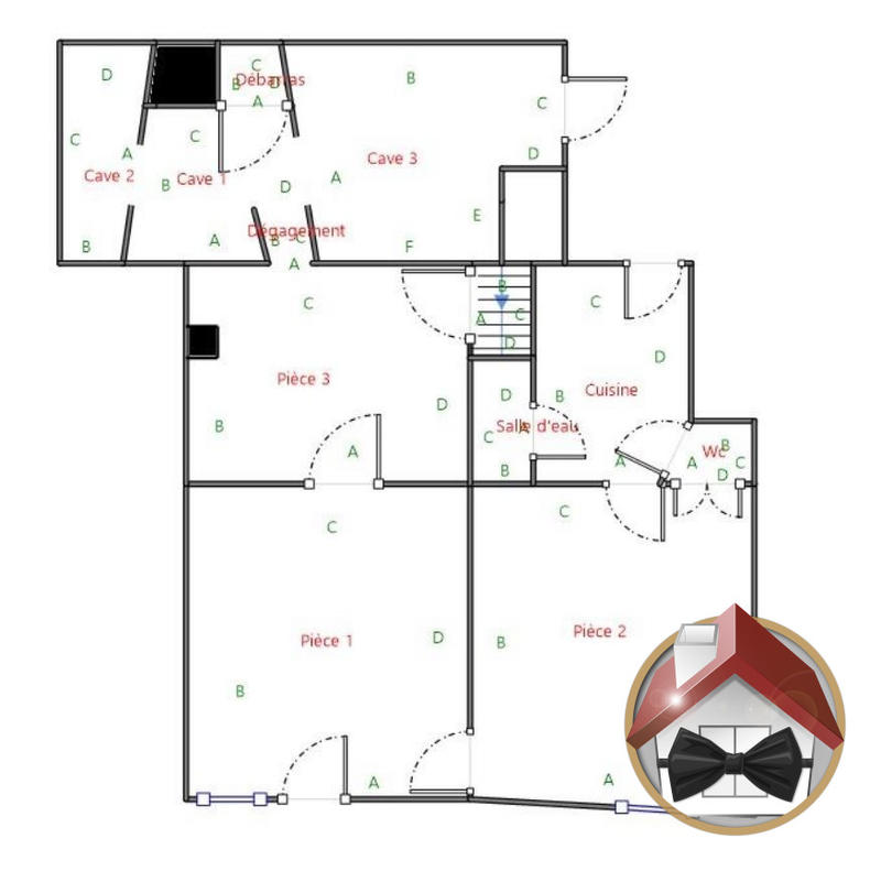 Appartement - 70 m² - 3 pièces