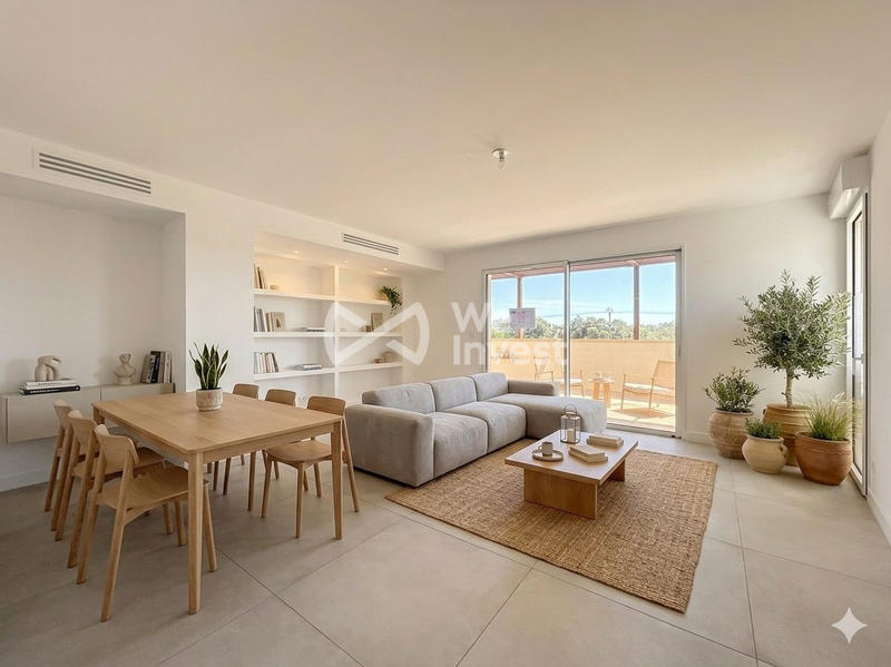 Appartement - 90 m² - 3 pièces