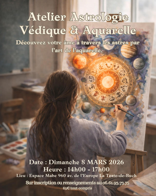 ✨ Atelier Astrologie Védique &amp; Aquarelle Intuitive ✨