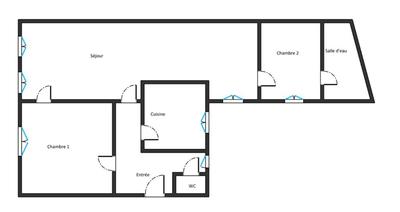 Appartement - 64 m² - 3 pièces