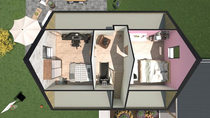 Maison - 72 m² - 3 pièces