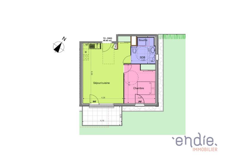 Appartement - 49 m² - 2 pièces