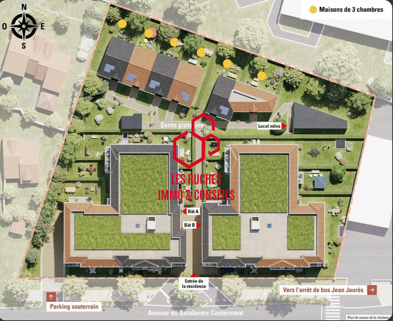 Appartement - 49 m² - 2 pièces