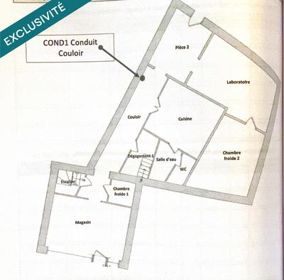 Local commercial - 101 m² - 7 pièces