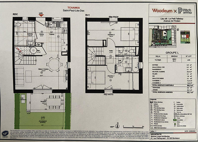 Maison - 69 m² - 3 pièces