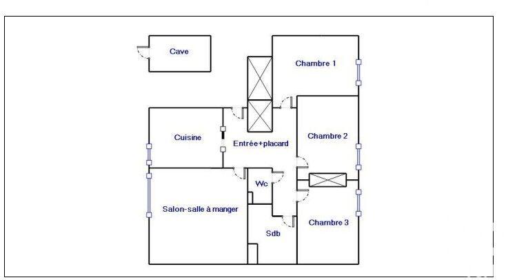 Appartement - 74 m² - 4 pièces