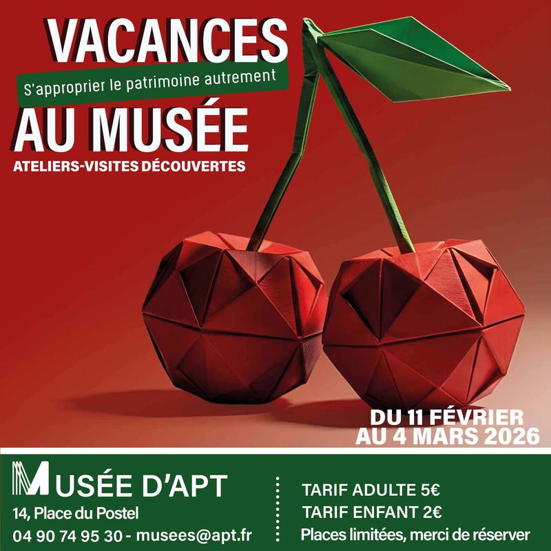 Vacances au Musée Ateliers-visites découvertes