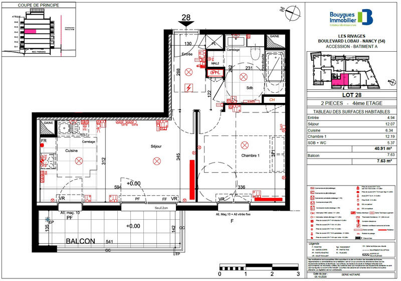 Appartement - 41 m² - 2 pièces