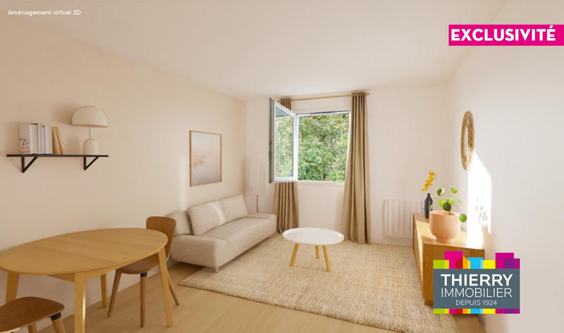 Appartement - 37 m² - 2 pièces