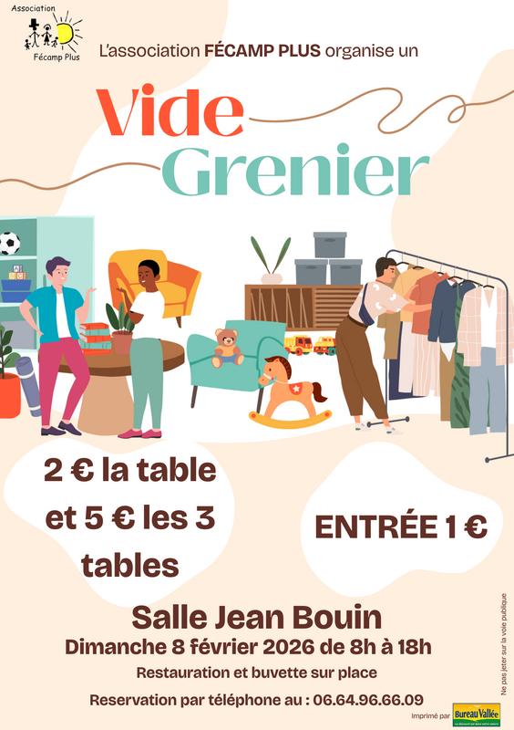 Vide grenier de l'association fécamp plus