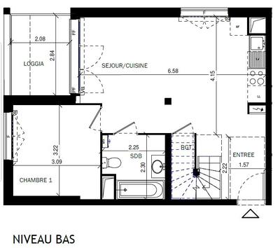 Appartement - 89 m² - 4 pièces