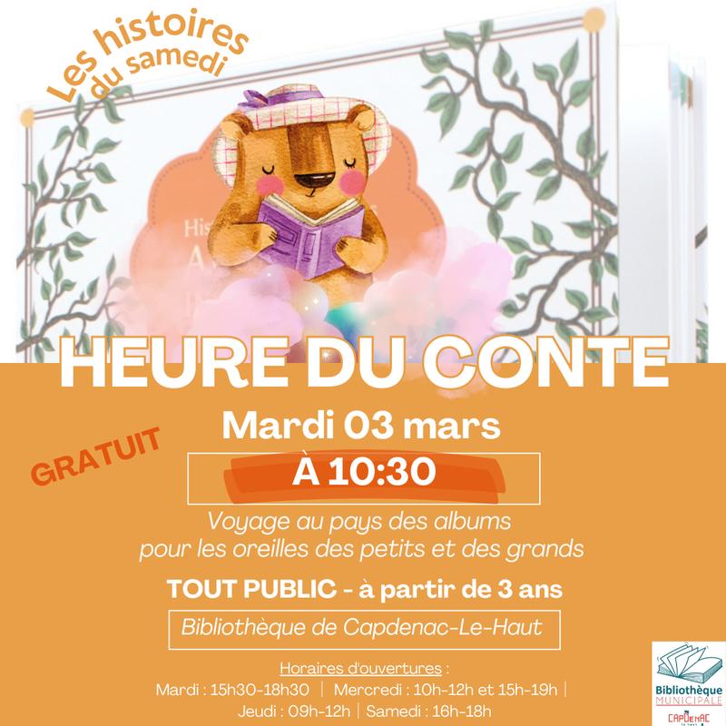 L'heure du conte à la bibliothèque de Capdenac-le-Haut