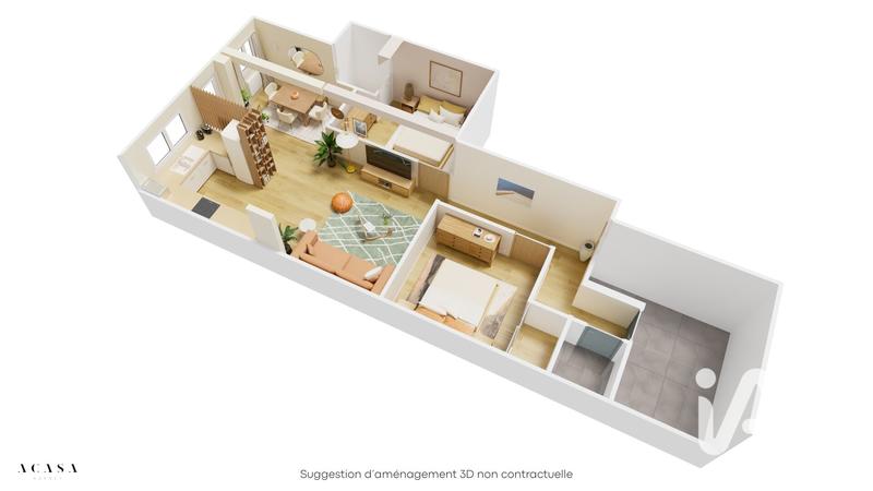 Appartement - 73 m² - 3 pièces