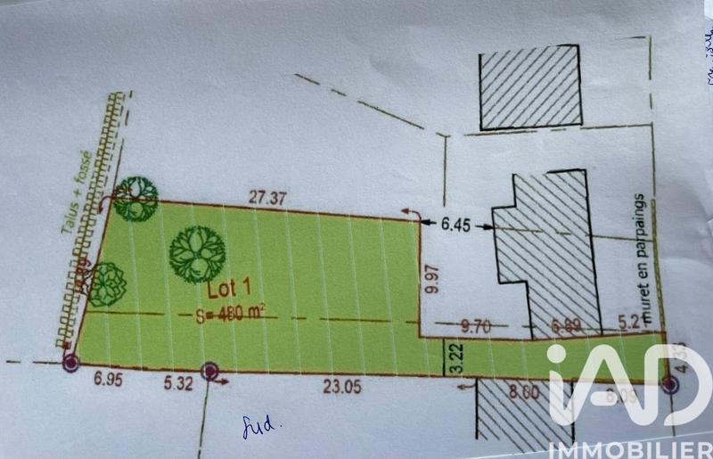 Terrain - 480 m²