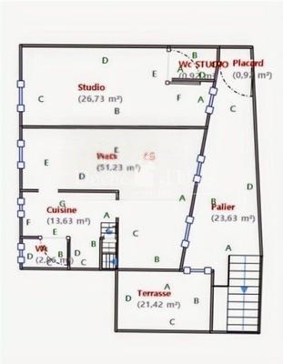 Appartement - 140 m² - 4 pièces
