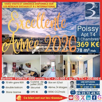 Appartement - 78 m² - 4 pièces