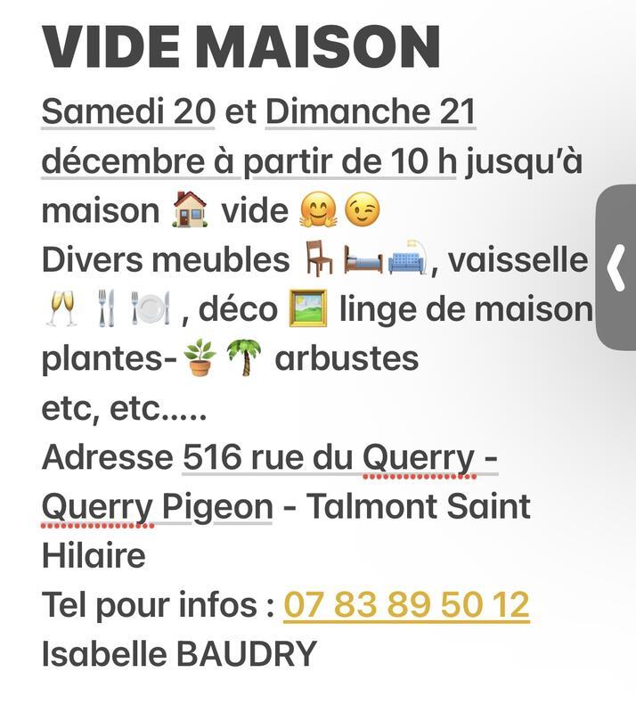 Vide maison