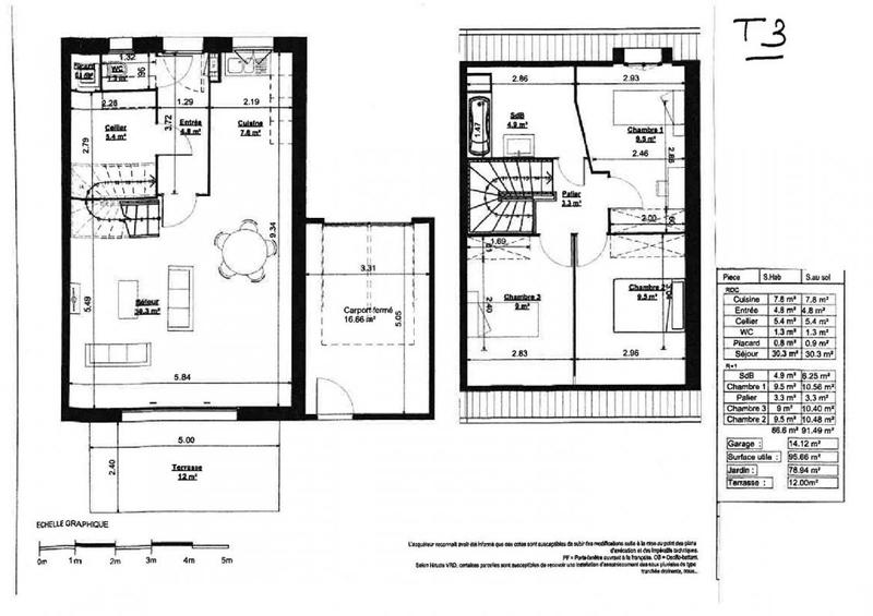 Maison - 88 m² - 4 pièces