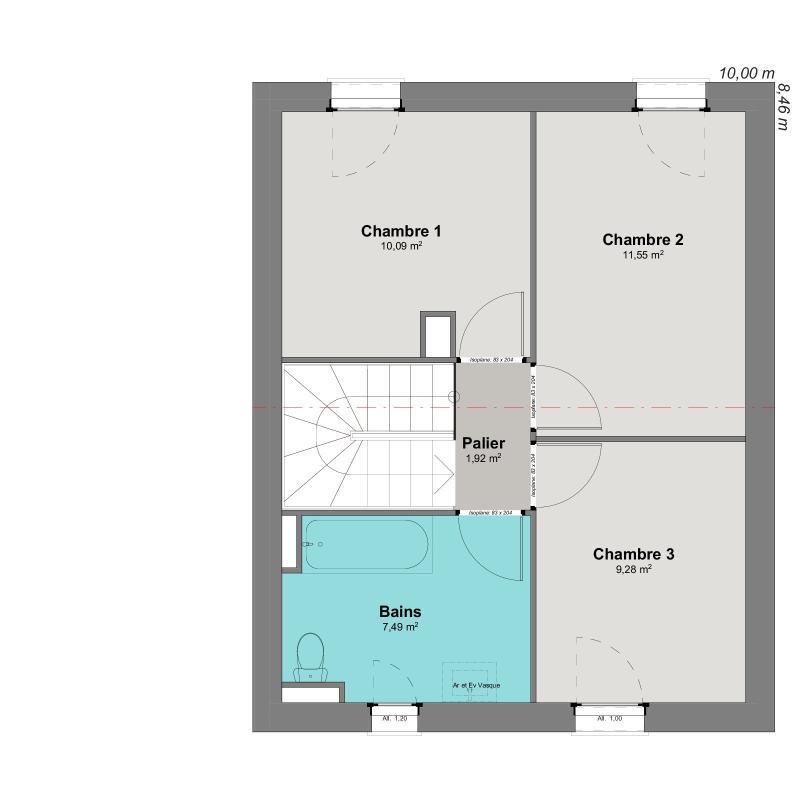 Maison - 83 m² - 5 pièces