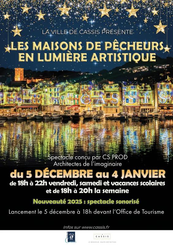 Illumination des façades du port « Maison de pêcheurs en lumière artistique »