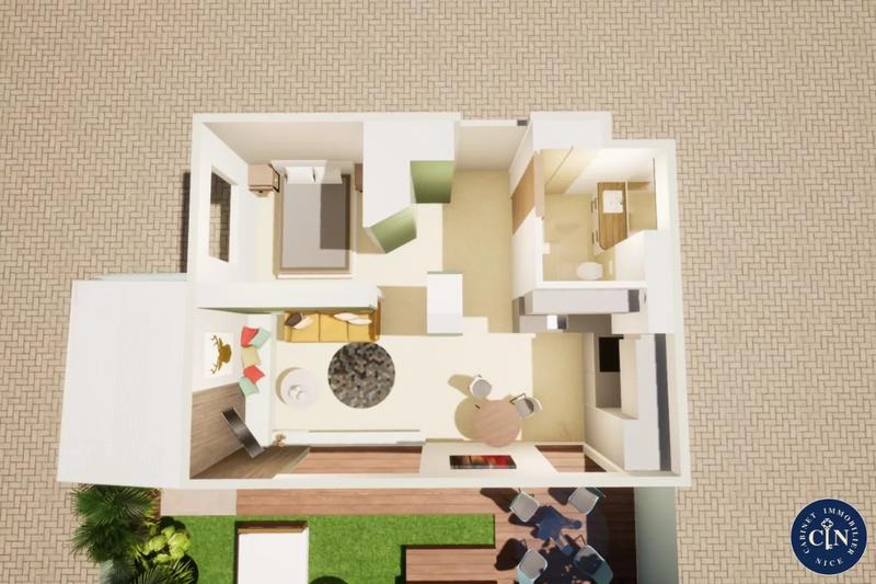 Appartement - 34 m² - 2 pièces