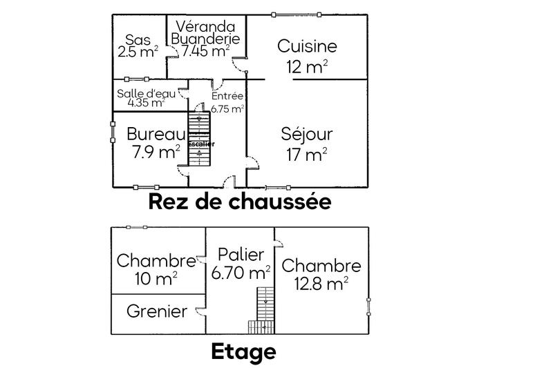 Maison - 78 m² - 4 pièces