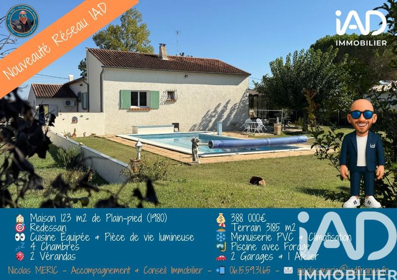 Maison - 123 m² - 6 pièces