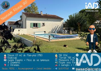 Maison - 123 m² - 6 pièces