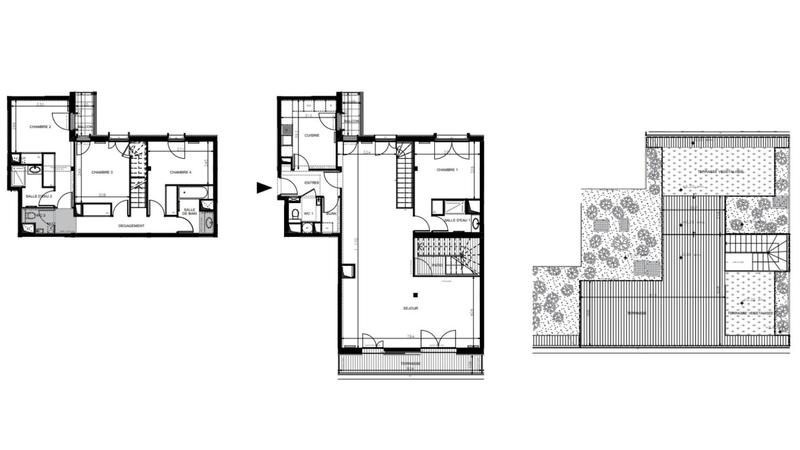 Duplex - 158 m² - 5 pièces