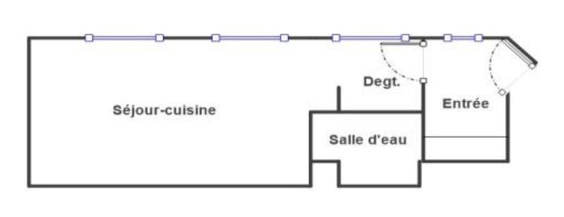 Appartement - 22 m² - 1 pièce