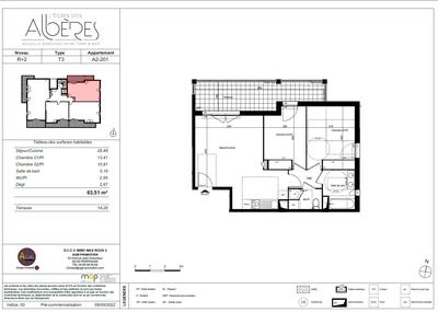 Appartement - 64 m² - 3 pièces