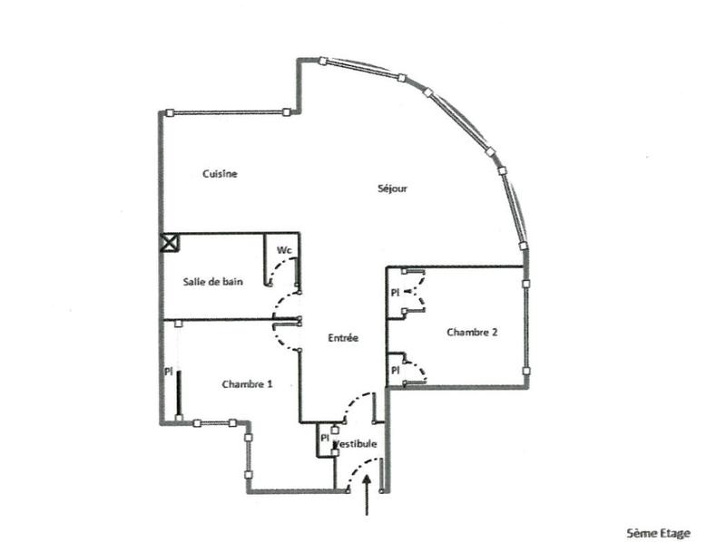 Appartement - 90 m² - 3 pièces