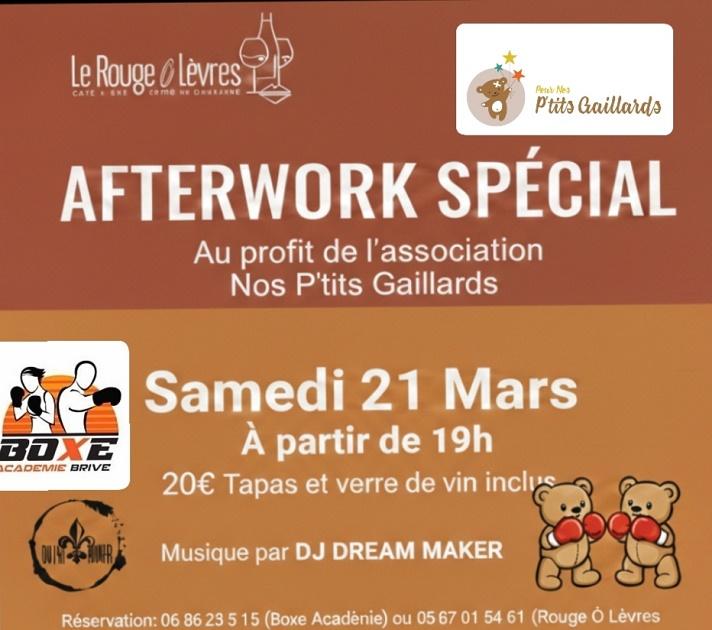Afterwork spécial au profit de l'association Nos P'tits Gaillards  à la cave le Rouge Ô Lèvres