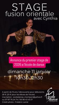 Stage de danse : fusion orientale