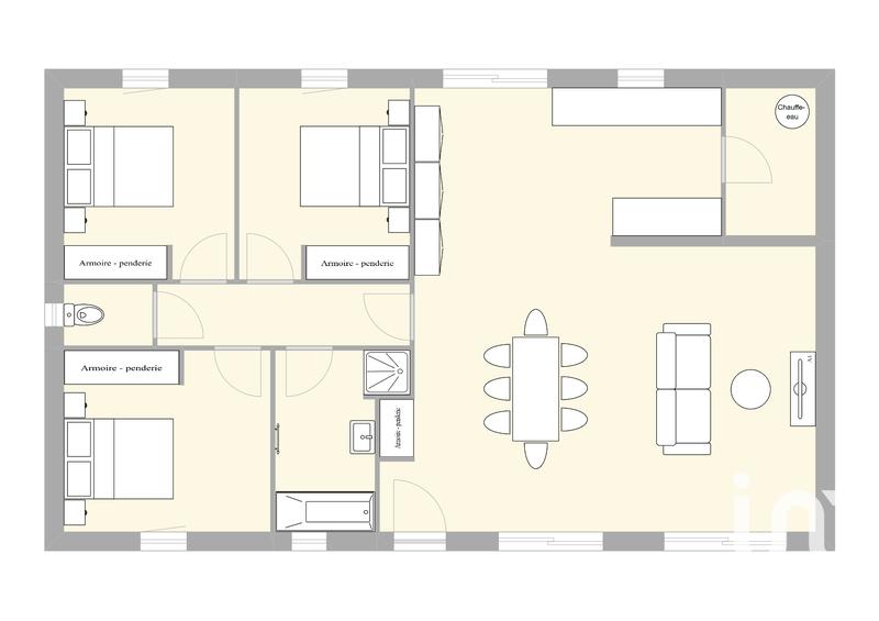 Maison - 95 m² - 5 pièces