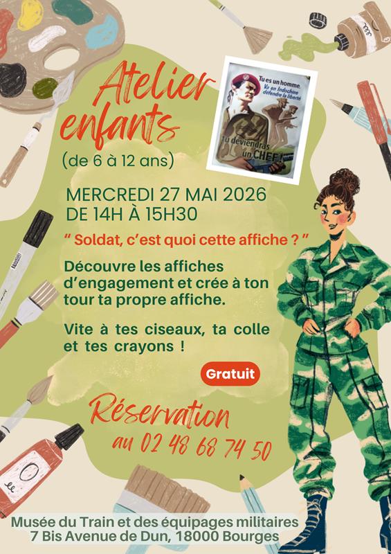 Les Mercredis au Musée Militaire - "Soldat c'est quoi cette affiche ?"