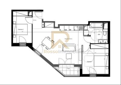 Appartement - 64 m² - 3 pièces