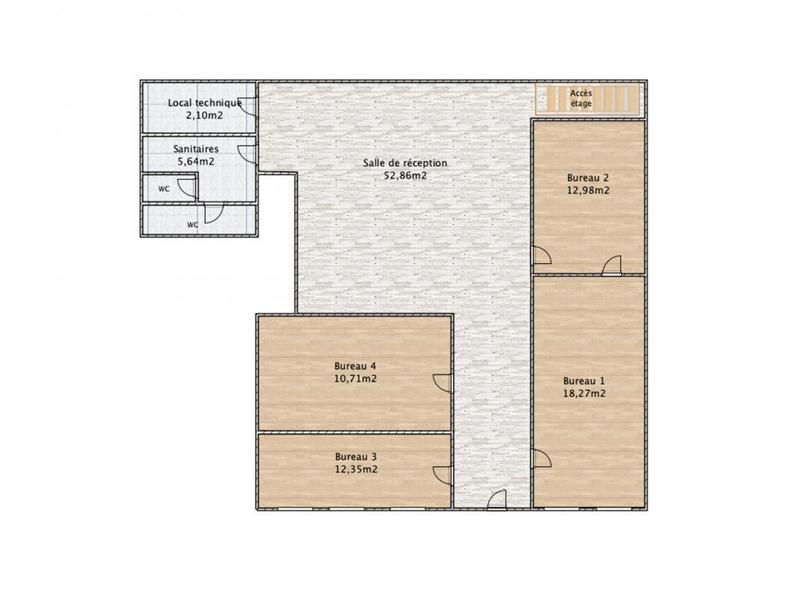 Bureau - 158 m² - 7 pièces