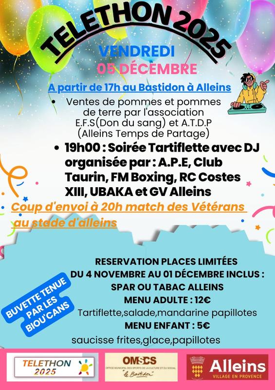 Le Téléthon à Alleins