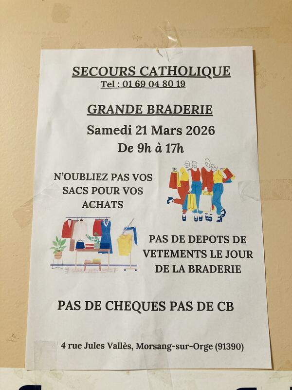 Braderie du secours catholique