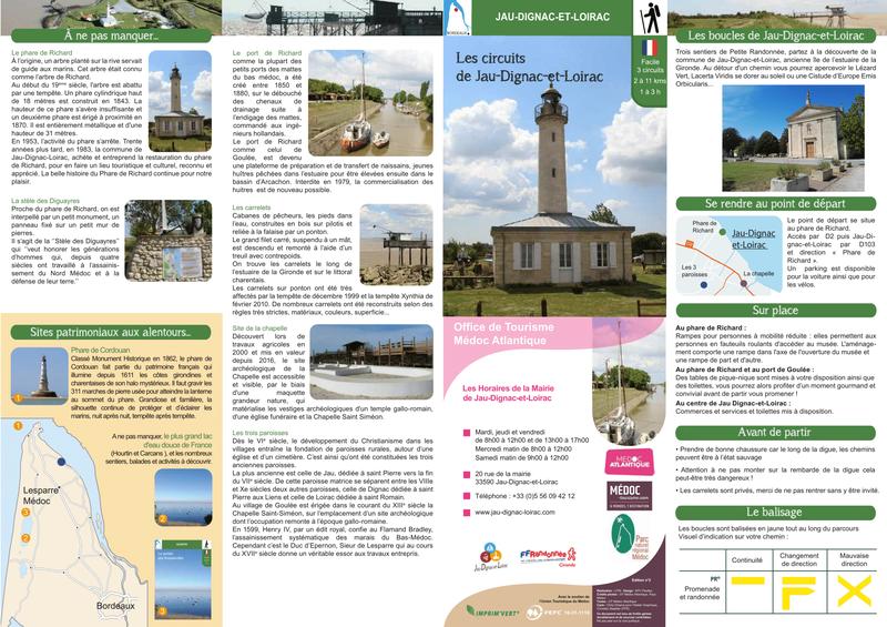 Trois sentiers de petite randonnée