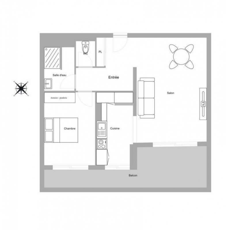 Appartement - 53 m² - 2 pièces