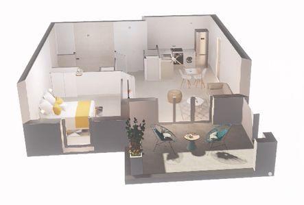 Appartement - 44 m² - 2 pièces