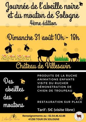 Villesavin grandeur nature. Abeilles, brebis et nature