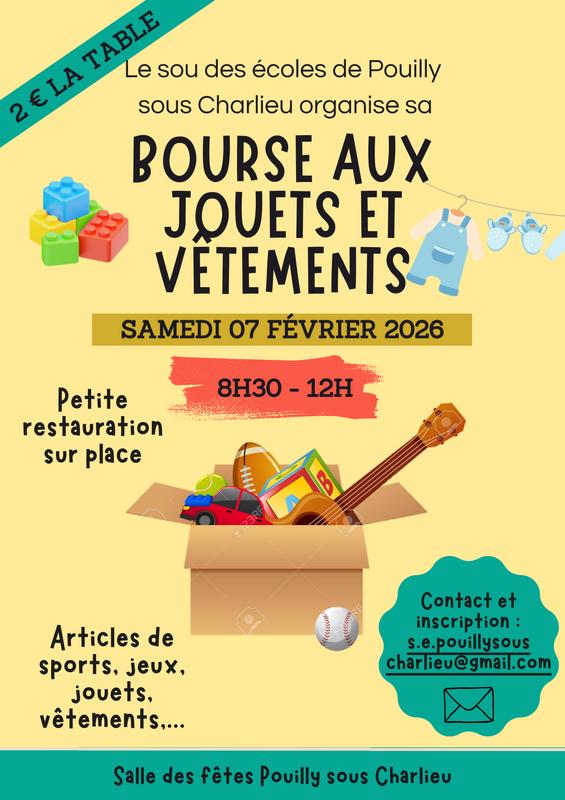Bourse aux jouets et vêtements