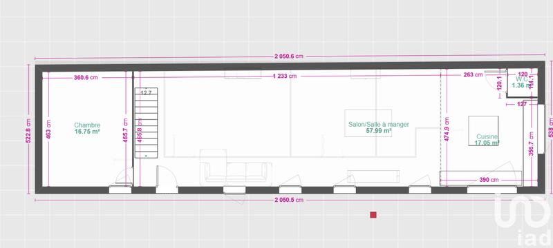 Maison - 162 m² - 2 pièces