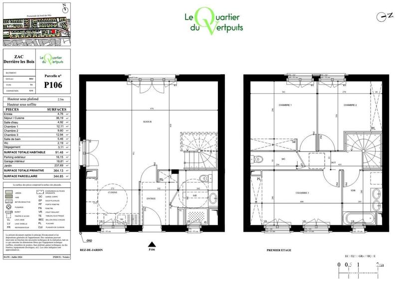 Maison - 91 m² - 4 pièces