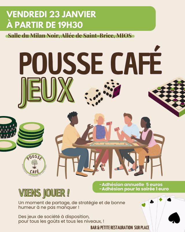 Pousse café jeux