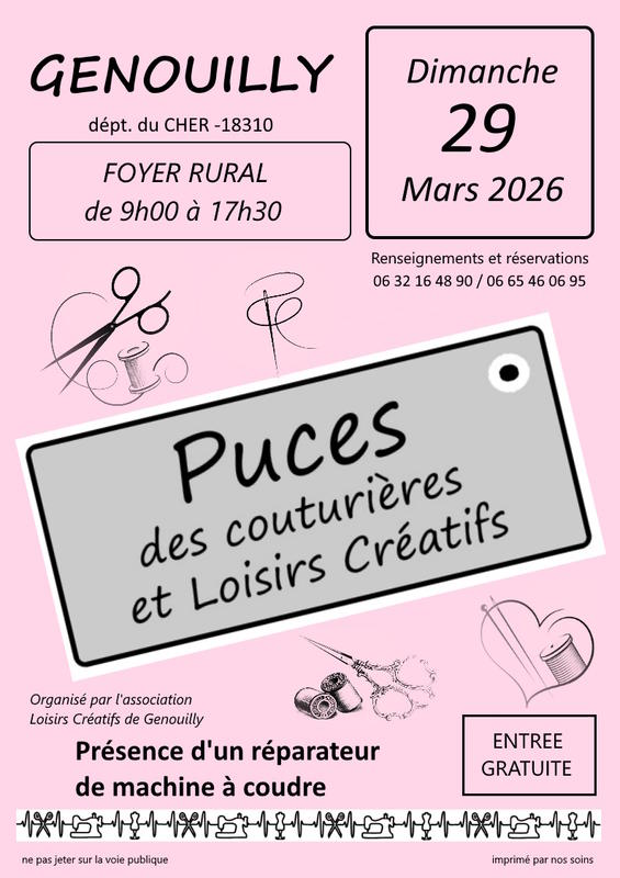 puces des couturières et loisirs créatifs